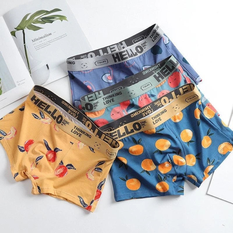 HELLO™️ Graphic Pattern Print | 3 Pack Men's Underwear