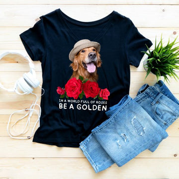 Be a Golden - Dog Mom Golden Retriever Tee